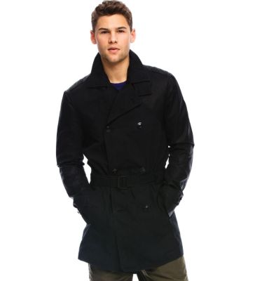 Dark Denim Trench Coat