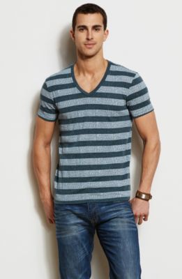 Burnout Logo Striped Tee<br>Online Exclusive