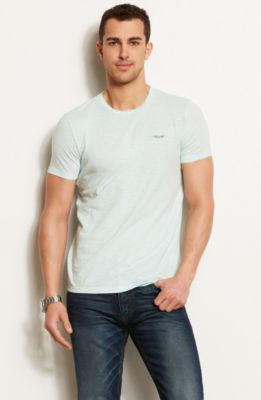 Branded Slub Crew Neck Tee