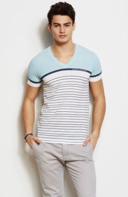 Colorblock Striped Tee