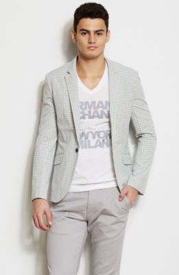 Plaid Cotton Blazer