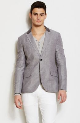 Contrast Lapel Blazer