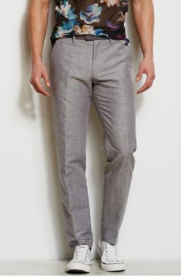 Contrast Detail Dress Pant