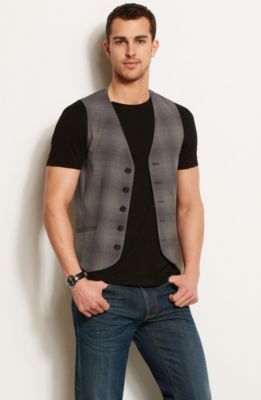 Plaid Vest<br>Online Exclusive