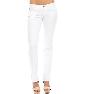 J57 - White Logo Plate Jean