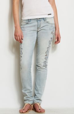 J11 - Lace Cut-Out Skinny Jean