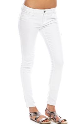 J22 - White Utility Zipper Jegging