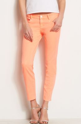 J22 - Washed Fluorescent Print Skinny Jean