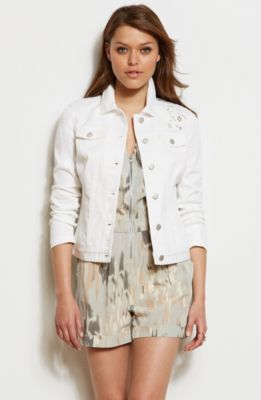 Lace Cut-Out Trucker Jacket