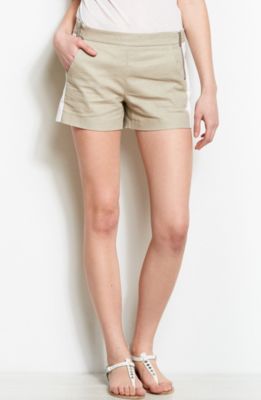 Contrast Linen Short