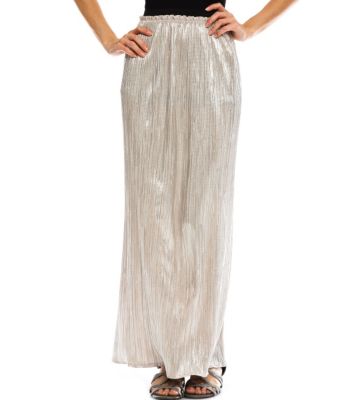 Pleated Maxi Skirt