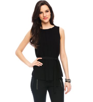 Pleated Front Blouse<br>Online Exclusive