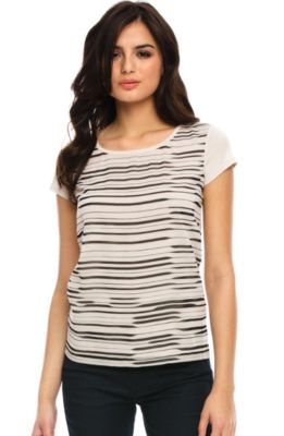 Sheer Striped Top<br>Online Exclusive
