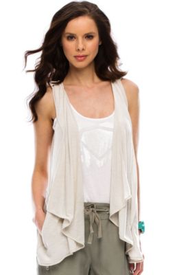 Asymmetrical Drape Vest 