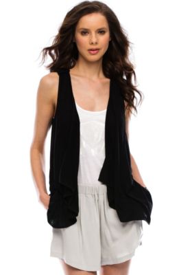 Asymmetrical Drape Vest