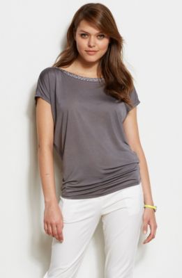 Open Back  Embellished Top