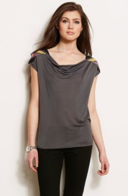Sequin Shoulder Top<br>Online Exclusive 