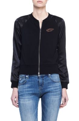 Satin Eagle Varsity Jacket