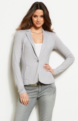 Slub Knit Blazer