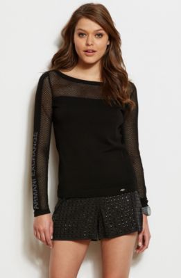 Mesh Detail Sweater<br>Online Exclusive 