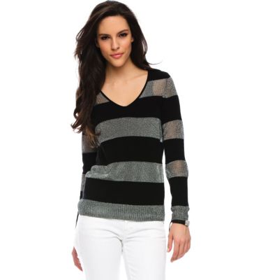 Lurex Stripe Sweater