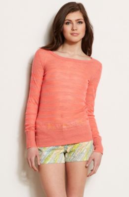 Burnout Stripe Sweater