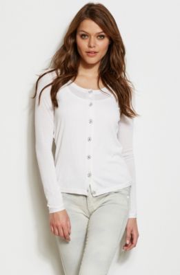 Chiffon Back Cardi<br>Online Exclusive