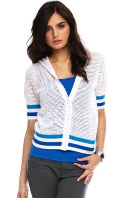 Mesh Cropped Cardigan 