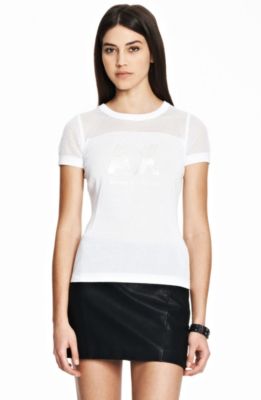 Short Sleeve Mesh Top