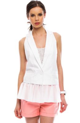 Sheer Layer Vest<br>Online Exclusive