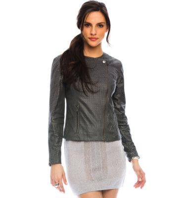 Polka Dot Moto Jacket