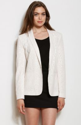 Lace Printed Blazerr<br>Online Exclusive
