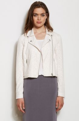 Printed Biker Jacket