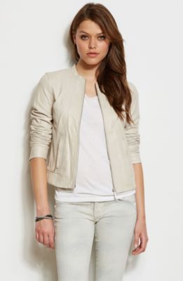 Leather Moto Jacket<br>Online Exclusive