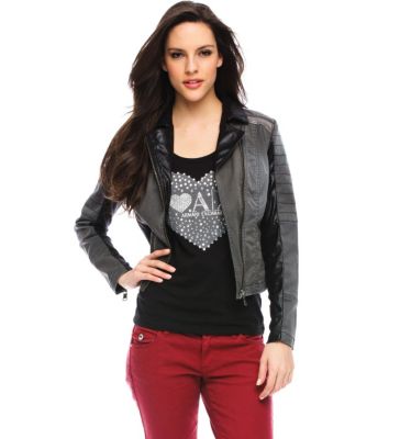 Pieced Moto Jacket