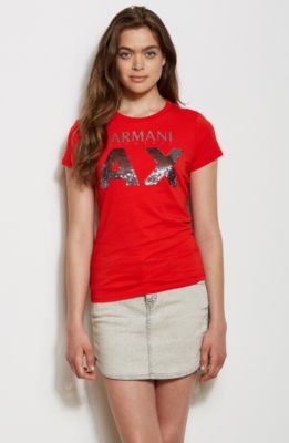 Bold Sequin Logo Tee