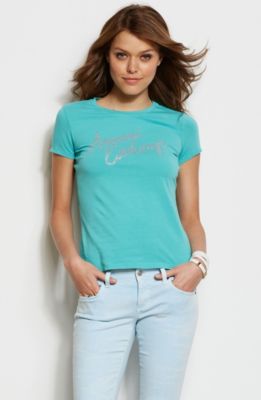 Dazzling Script Logo Tee<br>Online Exclusive
