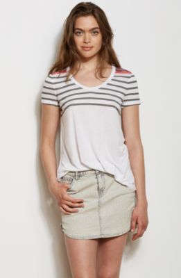 Sequin Stripe Tee