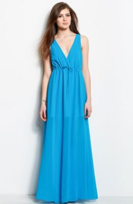 Drawstring Maxi Dress