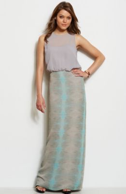 Twofer Printed Maxi Dress<br>Online Exclusive