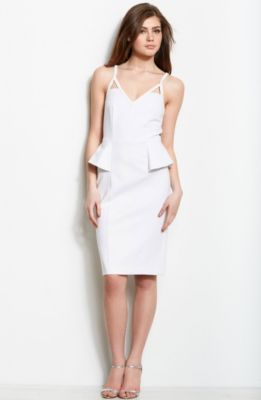 Ponte Peplum Dress