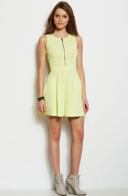 Mesh Fit & Flare Dress