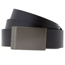Engraved Logo Beveled Dress Belt