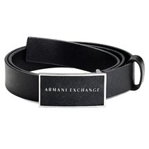 Textured Logo Plaque Belt