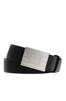 Logo Plaque Dress Belt
