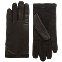 Chevron Perforated Leather Glove