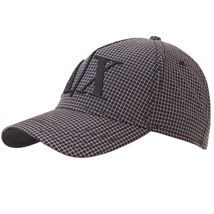 Checked Plaid Logo Baseball Hat