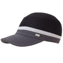 Colorblock Linen Blend Baseball Hat