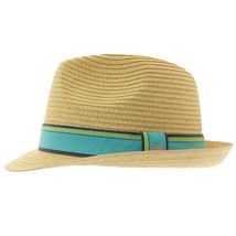 Banded Straw Fedora