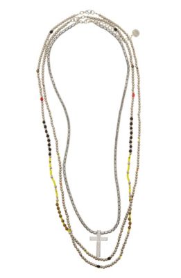 Beaded Cross Necklace